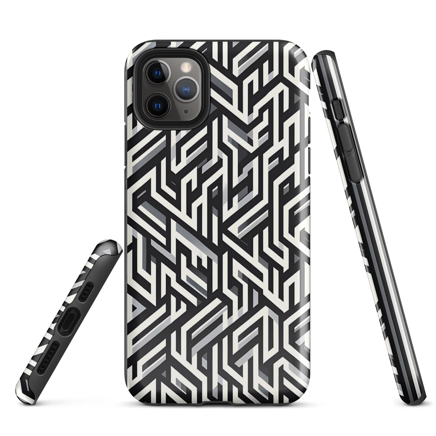 Pattern phone case | Maze Meets Illusion | tough cover for iPhone