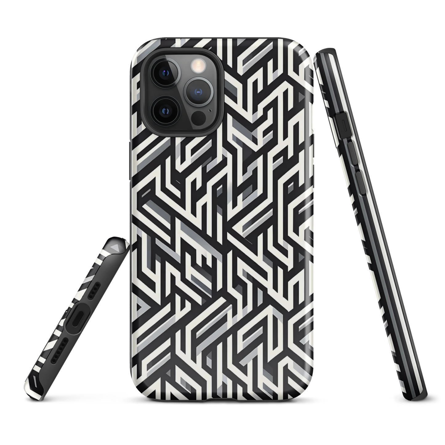 Pattern phone case | Maze Meets Illusion | tough cover for iPhone