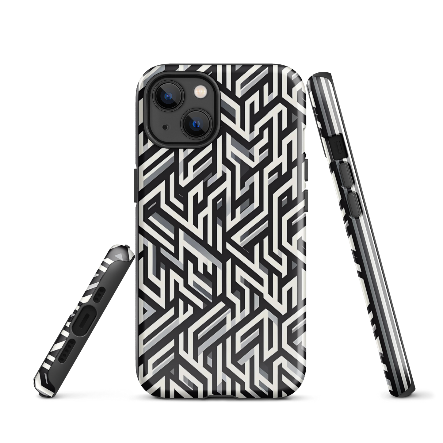 Pattern phone case | Maze Meets Illusion | tough cover for iPhone