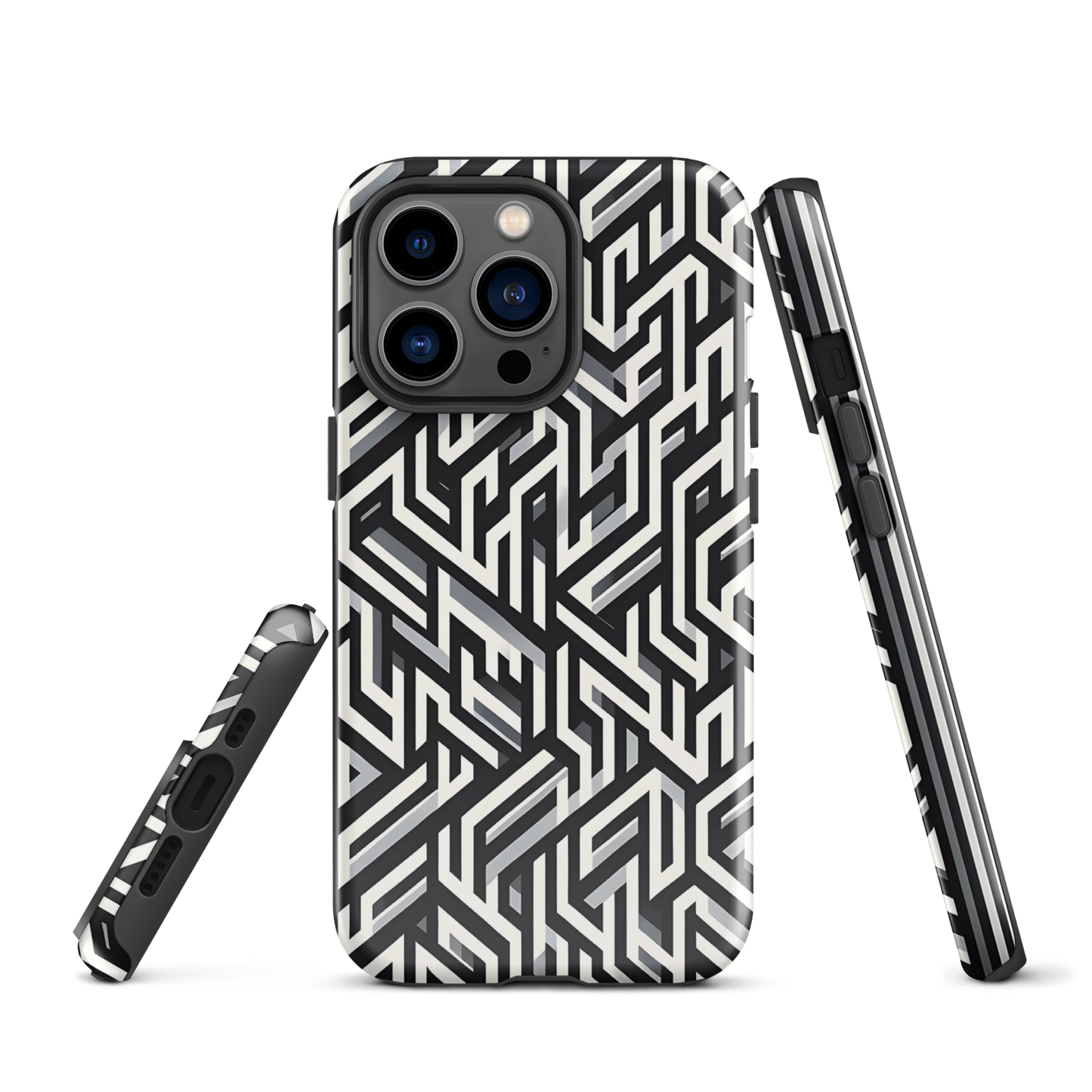 Pattern phone case | Maze Meets Illusion | tough cover for iPhone