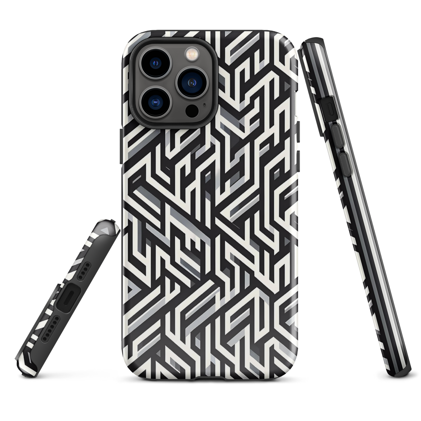 Pattern phone case | Maze Meets Illusion | tough cover for iPhone