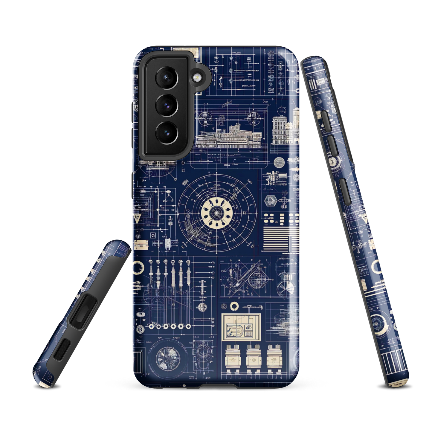 Samsung case | Blueprint schematic | tough cover