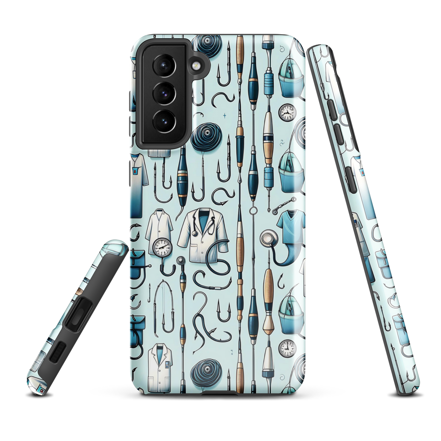 Medical phone case | Hooked doctor | tough cover for Samsung