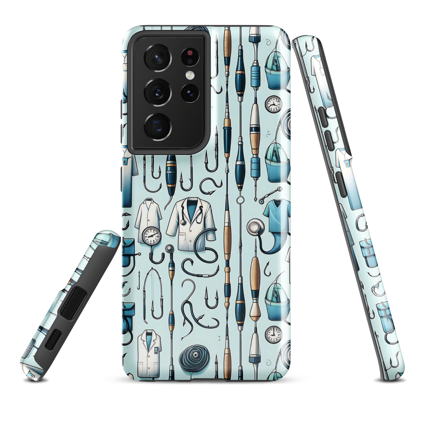 Medical phone case | Hooked doctor | tough cover for Samsung