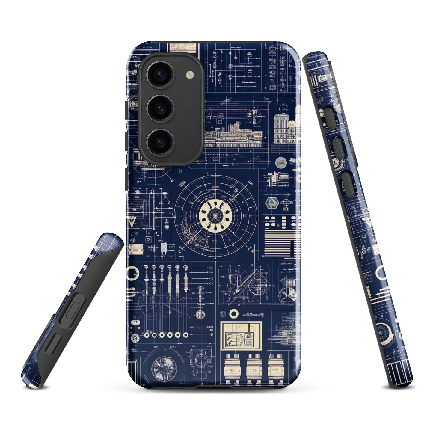 Samsung case | Blueprint schematic | tough cover