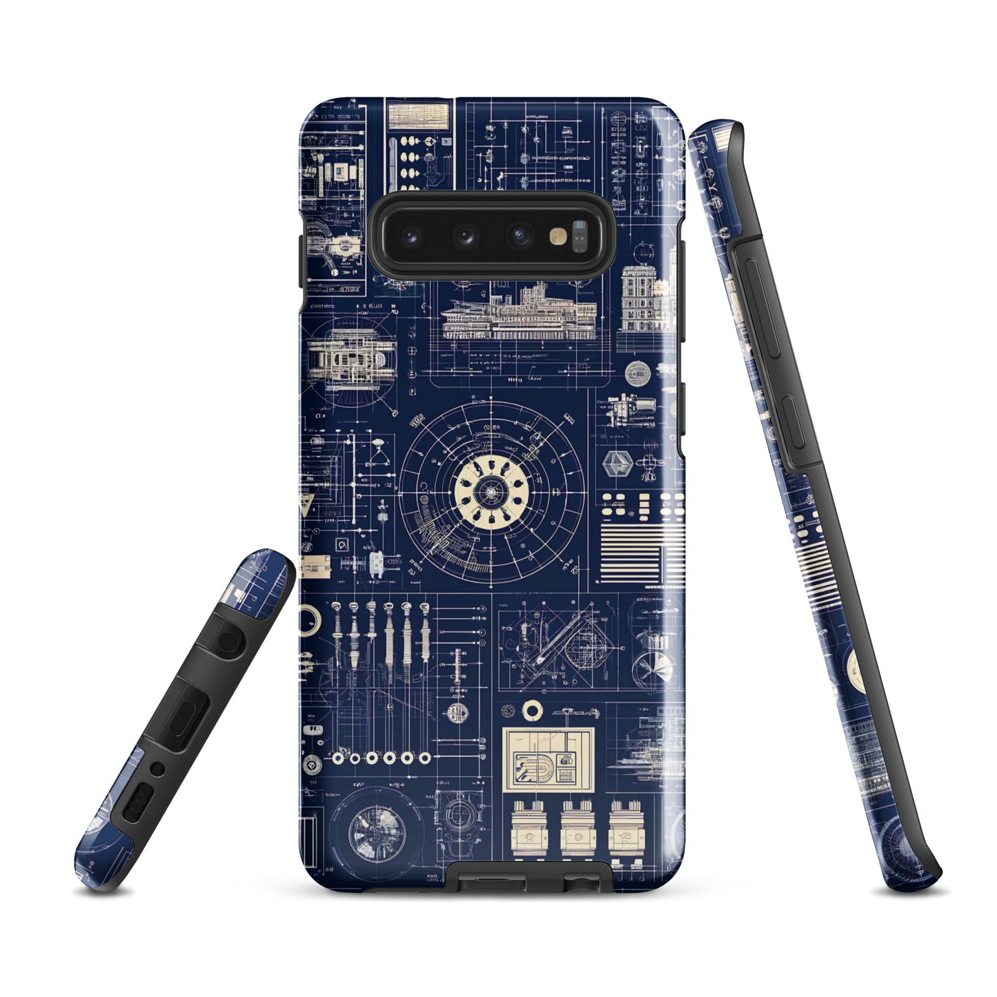 Samsung case | Blueprint schematic | tough cover