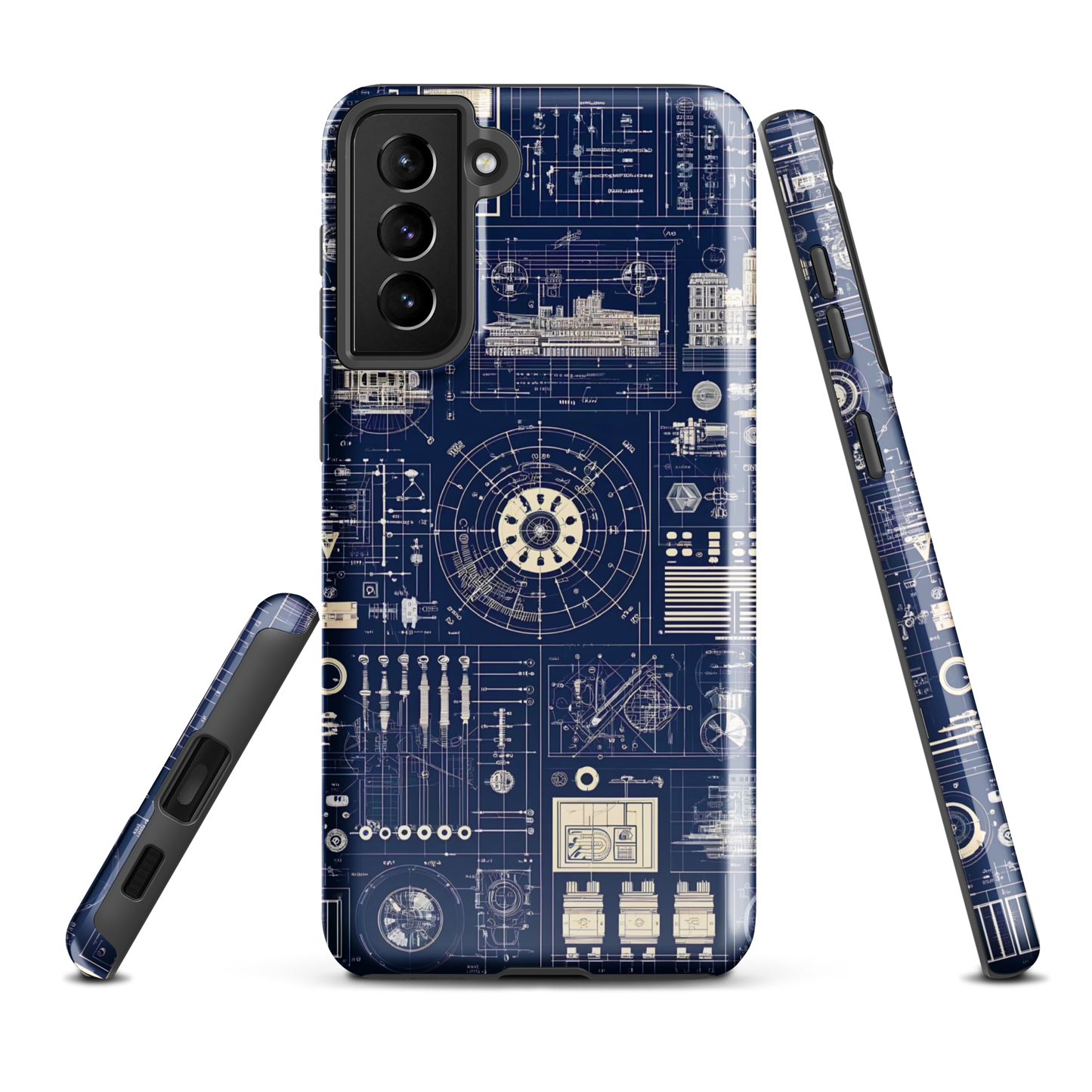 Samsung case | Blueprint schematic | tough cover