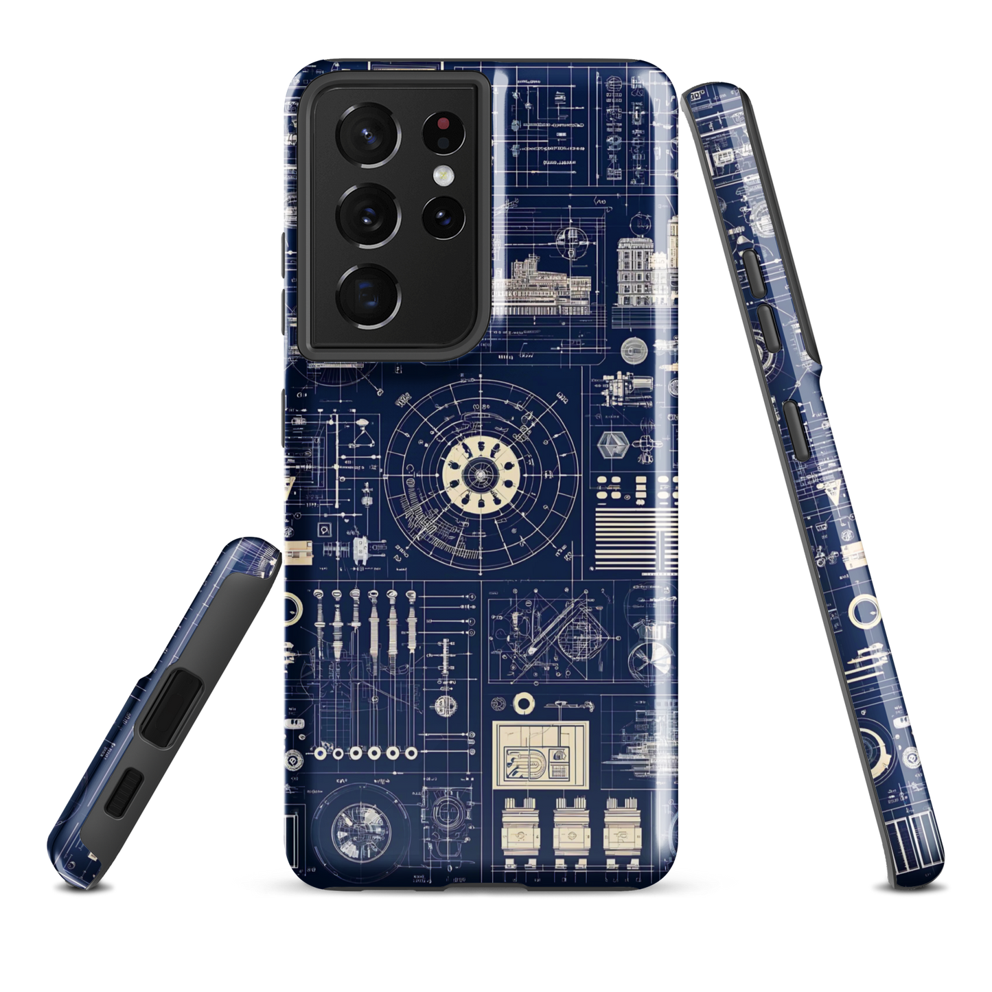 Samsung case | Blueprint schematic | tough cover