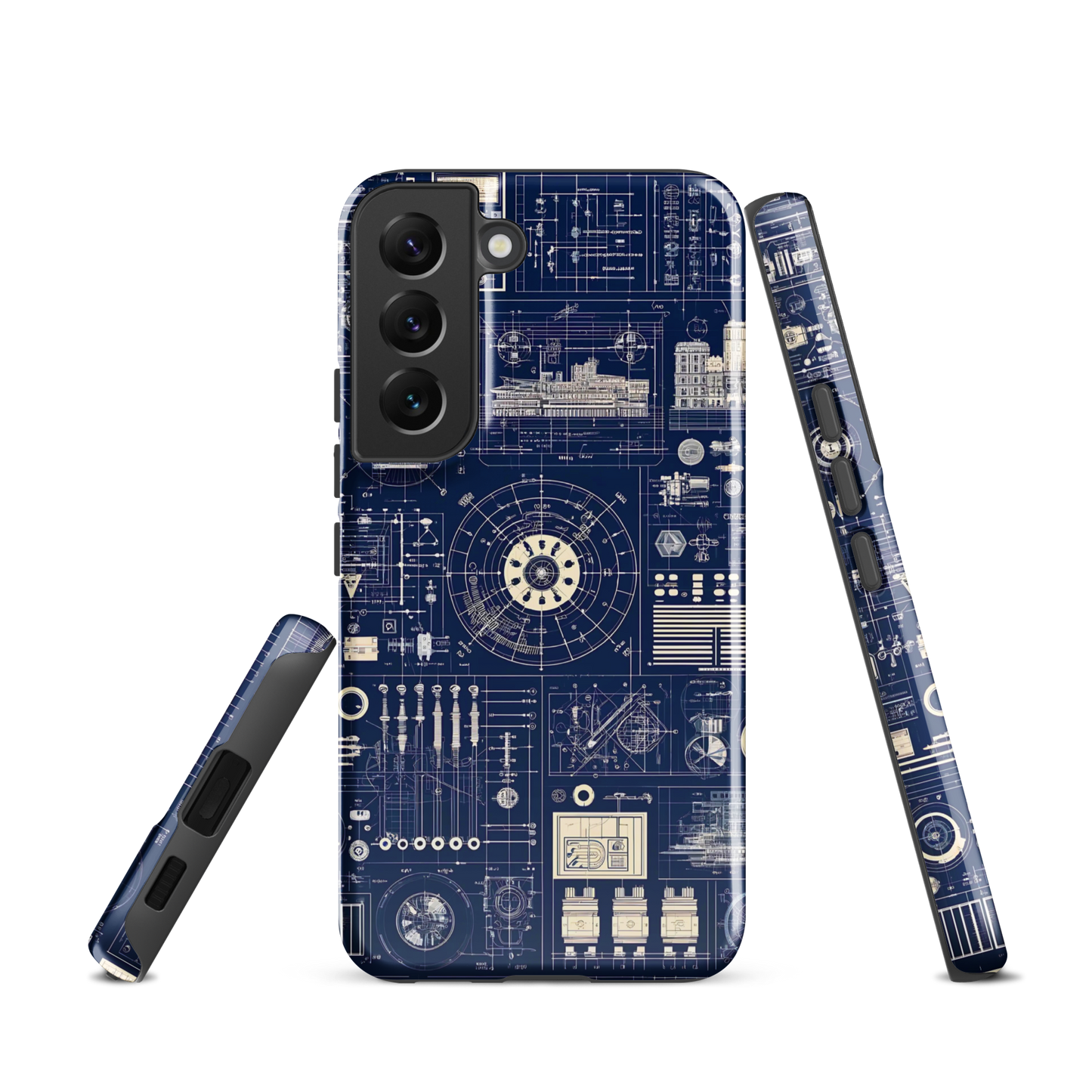 Samsung case | Blueprint schematic | tough cover