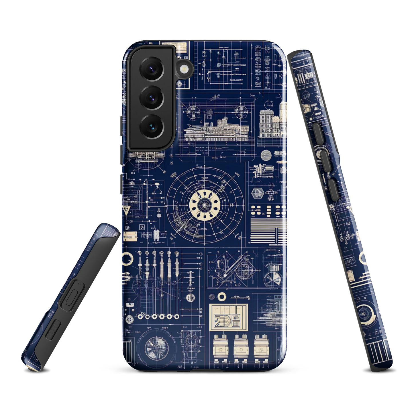 Samsung case | Blueprint schematic | tough cover