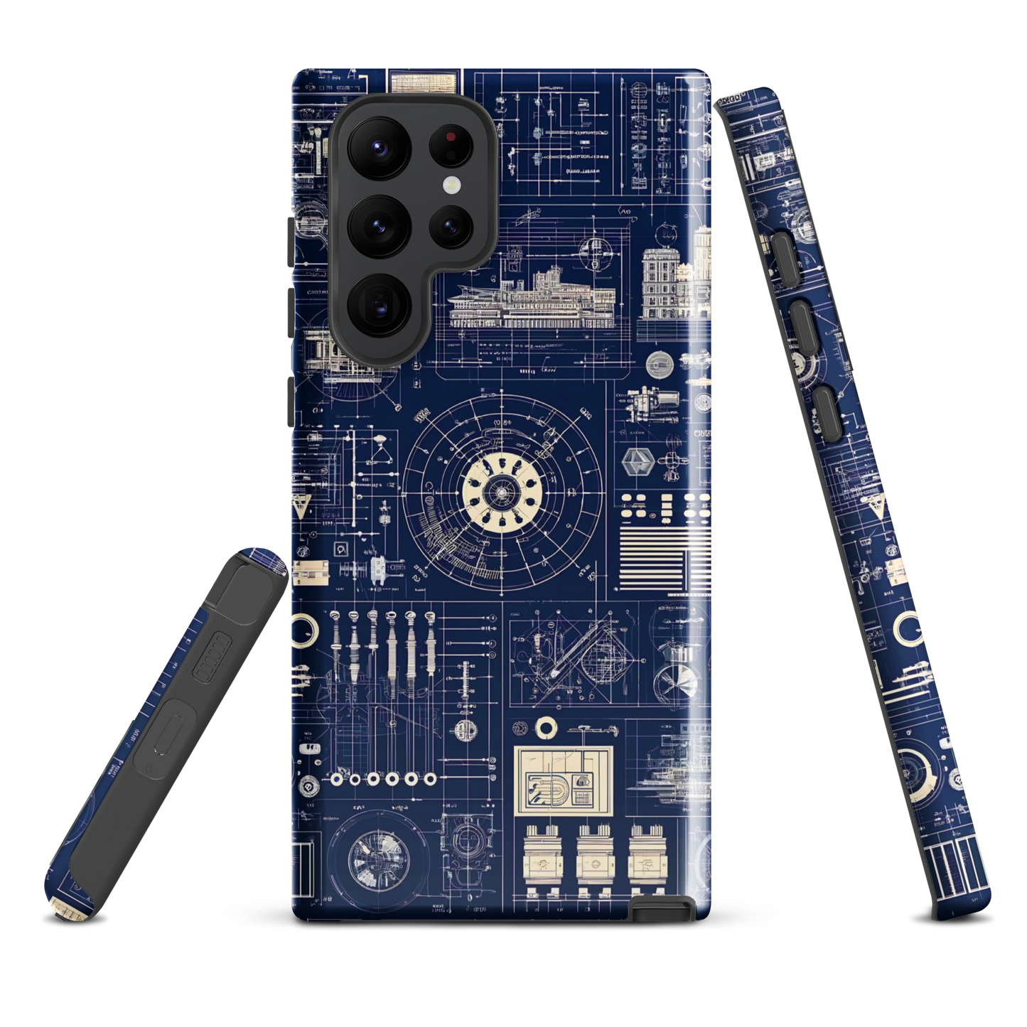 Samsung case | Blueprint schematic | tough cover