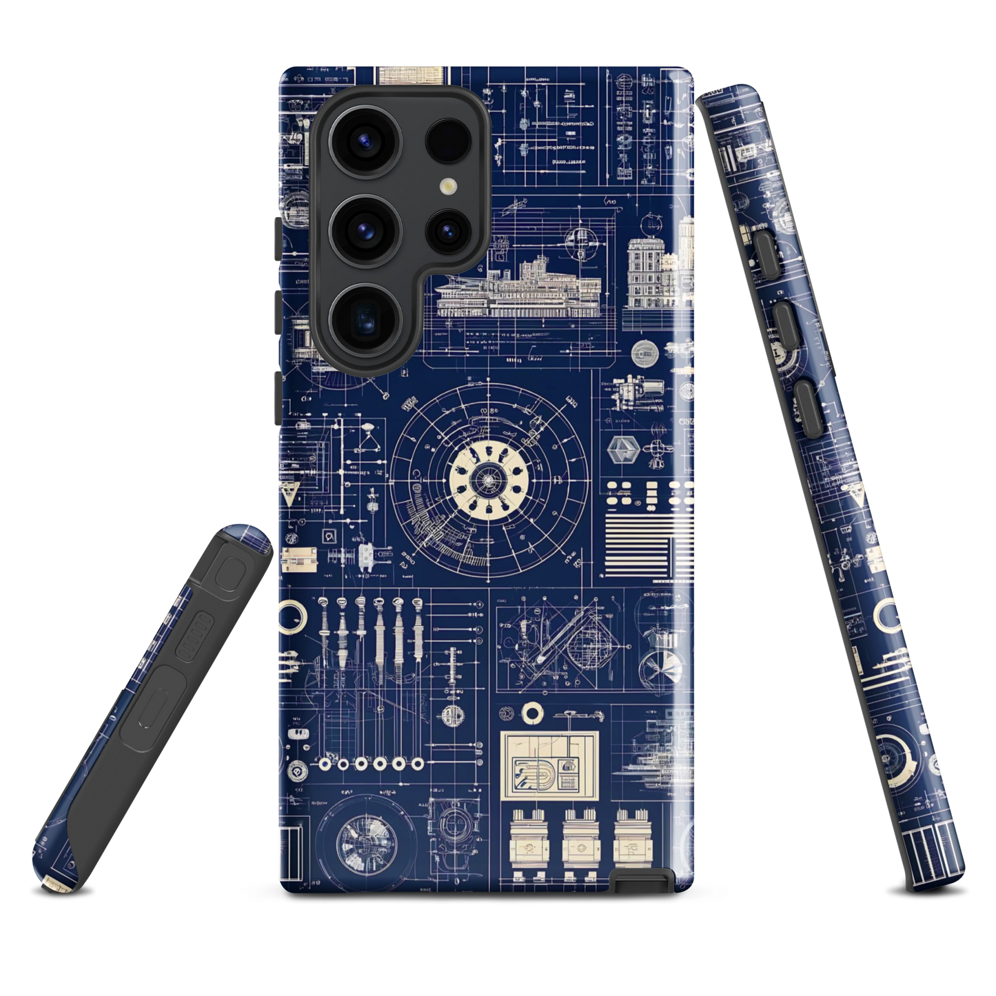 Samsung case | Blueprint schematic | tough cover