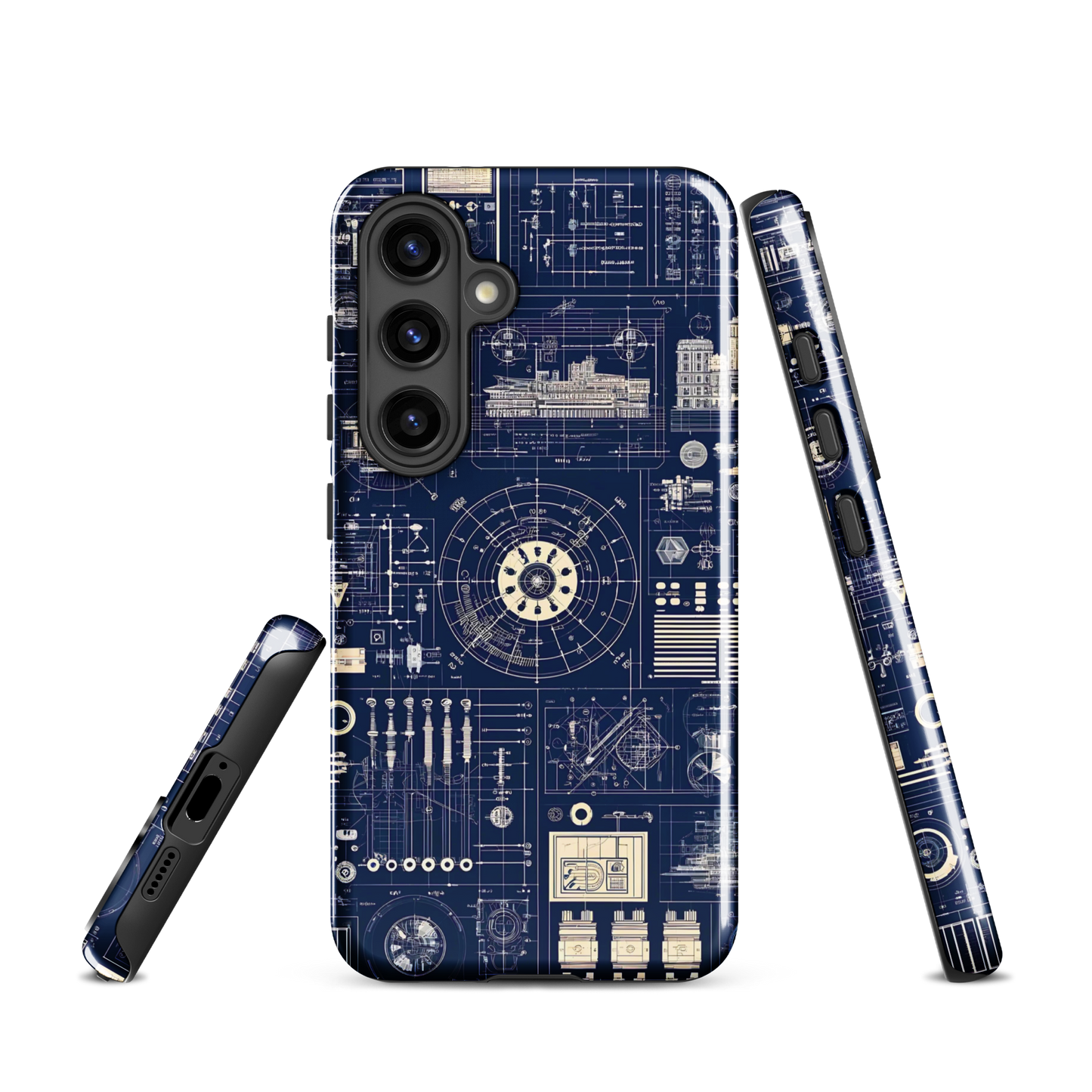 Samsung case | Blueprint schematic | tough cover