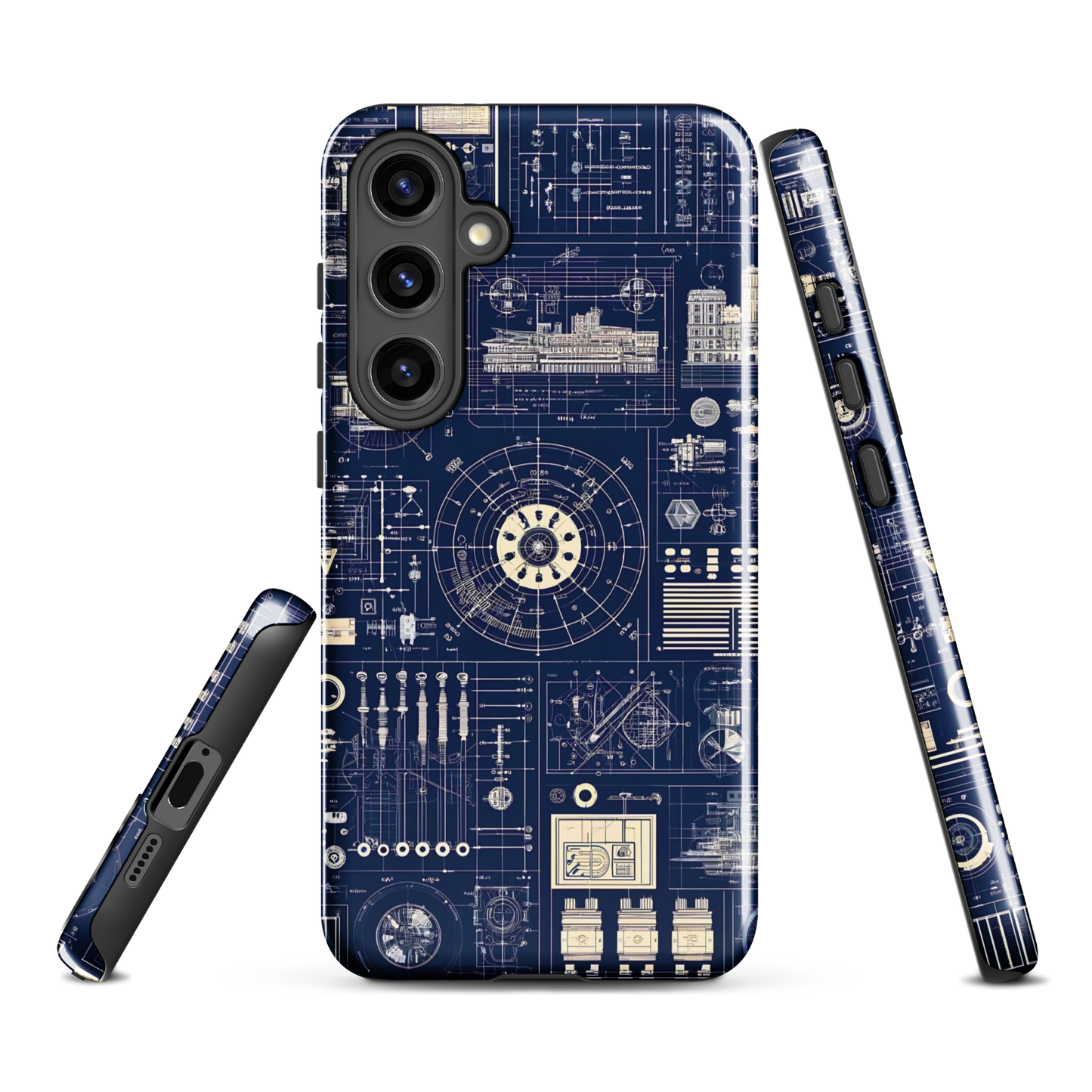 Samsung case | Blueprint schematic | tough cover
